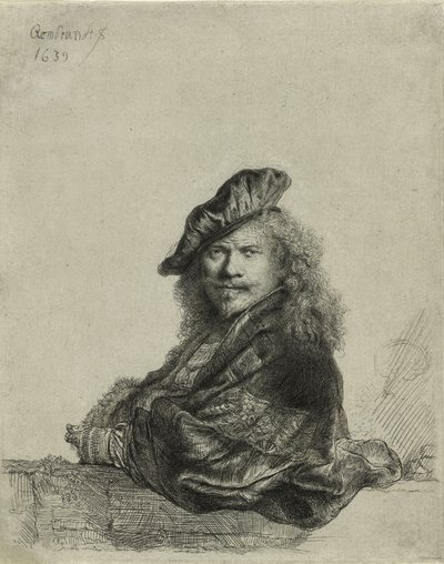 Self-portrait by Rembrandt van Rijn